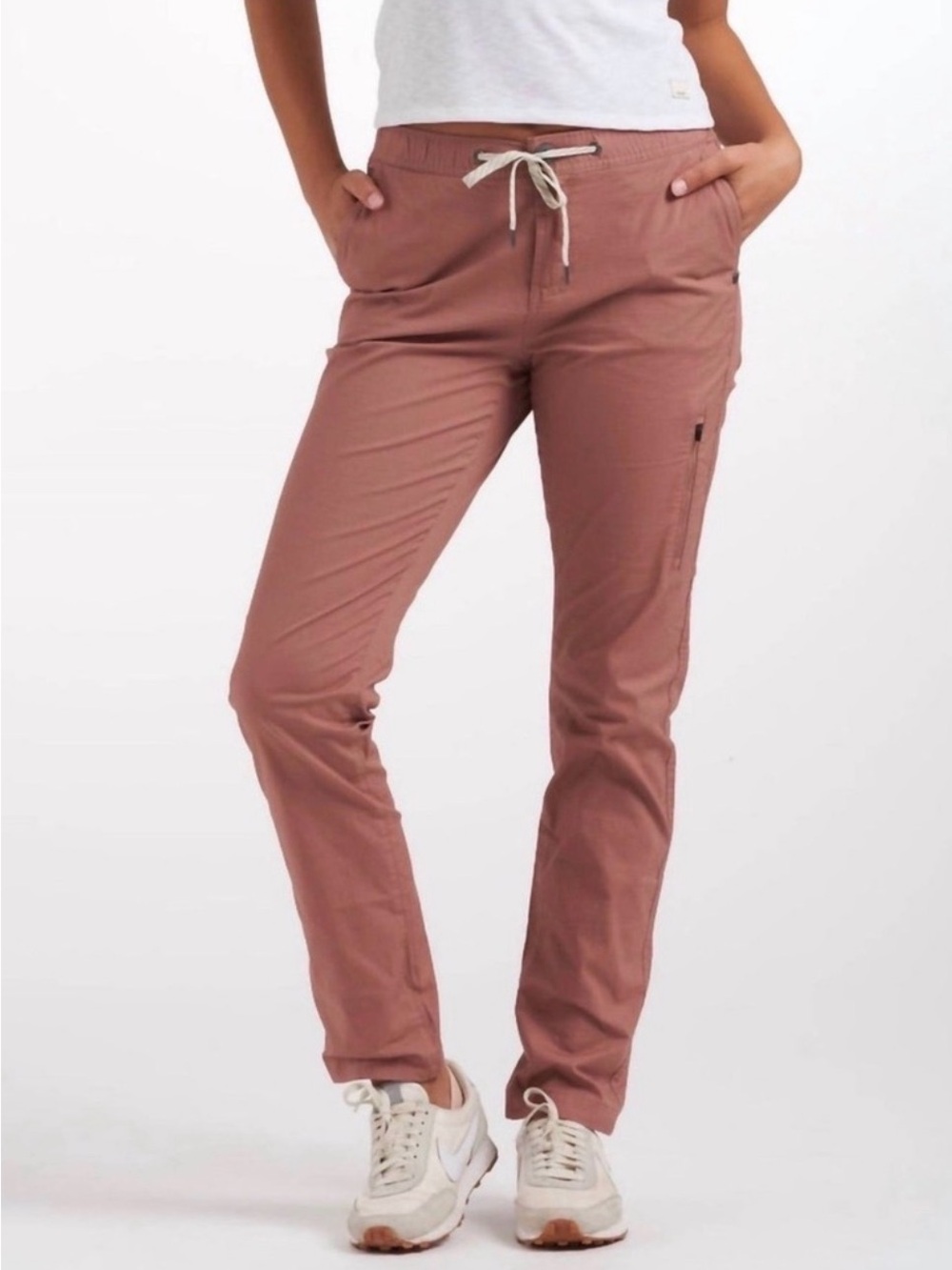 Vuori Ripstop Pants Dusty Rose Drawstring Cargo Jogger XS